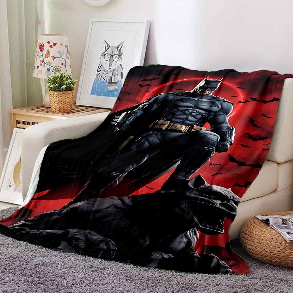 1pc Batman Batmobile Flannel Blanket Soft Warm Throw for Home, Office, Travel, All-Season Cozy Bedding GiftL1136