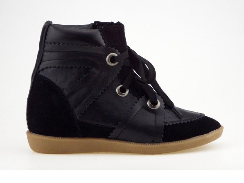 Женские туфли WISHLAZADA из коровьей кожи в уличном стиле с увеличенной высотой 5,5 см