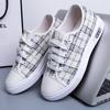Fashion Fashionable Sports Shoes Korean Version Versatile Flat Shoes New Spring and Autumn Thin Breathable Plaid Women's Casual Shoes