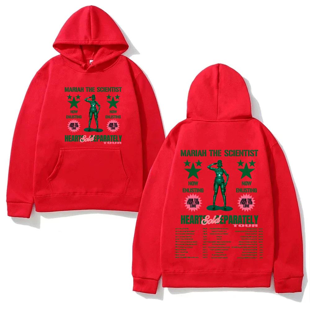 Худи Mariah the Scientist Hearts Sold Separately Tour с карманом Толстовка с длинным рукавом Пуловер простого кроя