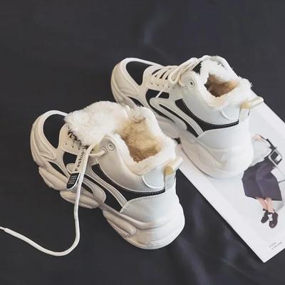 Хлопковая обувь, женские зимние мягкие утолщенные женские кроссовки 2024 года, нескользящие, износостойкие, хлопковые, теплые, спортивные, повседневные, женские туфли