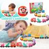 This Children's Magnetic Traffic Train Wooden Spliced Early Education Tractor Building Block Toy Is A High-quality Children's Toy That Combines Educat