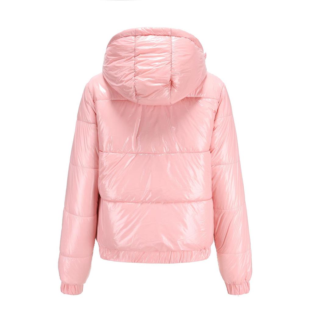 Женская парка с капюшоном, блестящее хлопковое пальто с защитой от брызг, осень-зима, уличная водонепроницаемая толстая теплая верхняя одежда