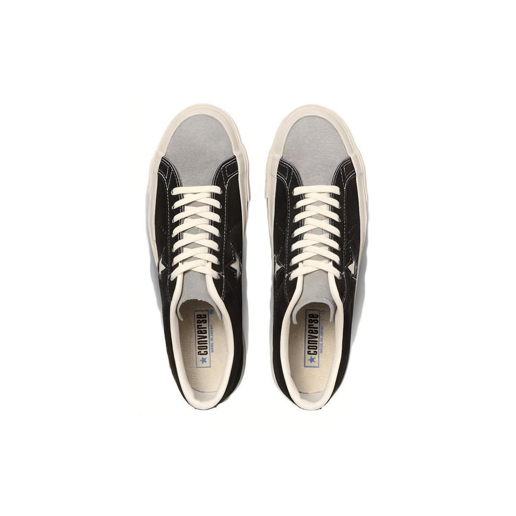 Converse One Star J Vtg Suede Durable Breathable Low Top Canvas Shoes Unisex Sneakers Black 35200610