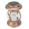 Brass Color Courtyard Solar Powered Hanging Lantern Light IP44 Waterproof Garden LED Lantern Lamp