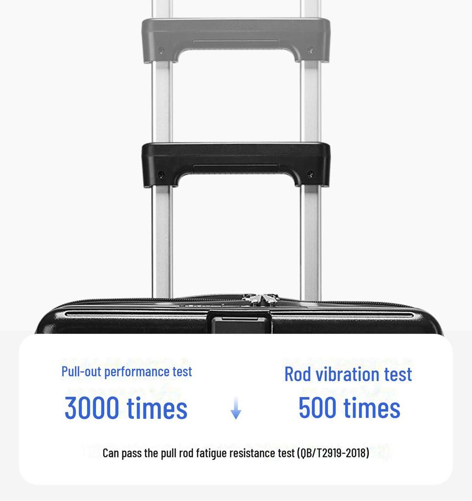 Yongsheng 20" Cabin Suitcase with Universal Wheels, Anti-Fall, 24" Optional, Front-Opening Trolley Case, Secure Lock.