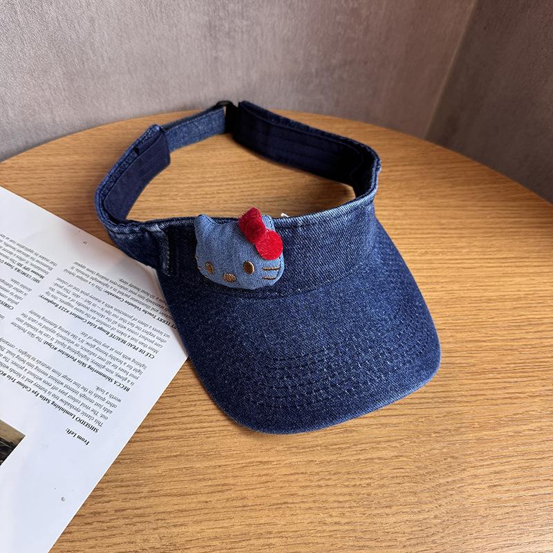 JYL TS DIY Джинсовый козырек для кошки Женская японская летняя дышащая шляпа для защиты от солнца Джинсовый