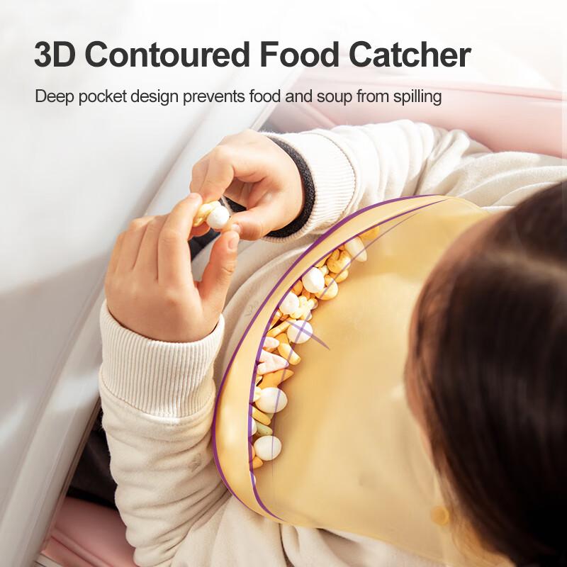 Philips Детский 3D ультратонкий силиконовый слюнявчик Avent