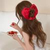 Love Large Satin Hair Scrunchies Cloth Exaggerated Hair Ring Fashion Heart Hair Rope  Party