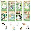 Toy Puzzle Stickers Farm Animals Make A Face Sticker DIY Handicrafts Waterproof Repeat Stickers