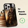 Чехол для телефона Game-W-World of W-Warcraft Для iPhone 17, 16, 15, 14, 13, 12, 11 Plus, Pro Магнитный Для Magsafe Беспроводная Зарядка