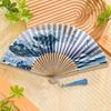 Vinatge Wave Fan Портативный складной вентилятор Карманный вентилятор для украшения свадебной вечеринки Танцевальные выступления Подарки