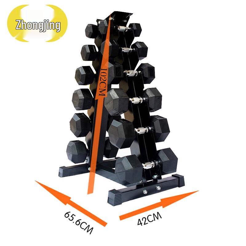 Zhongjing Hex Dumbbell Set with Storage Rack