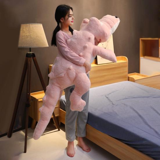 Гигантская плюшевая игрушка-крокодил 120/150/200 см, очень длинная подушка-крокодил, пушистое мягкое чучело животного, большая обнимательная подушка для тела для детей и взрослых