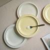 Кремовый Стиль Буквенная Тарелка Домашняя Керамическая Тарелка для Завтрака Западная Тарелка для Стейка Тарелка для Пасты и Салата Десертная Тарелка