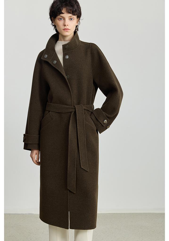 LILY wool double-sided woolen coat for women