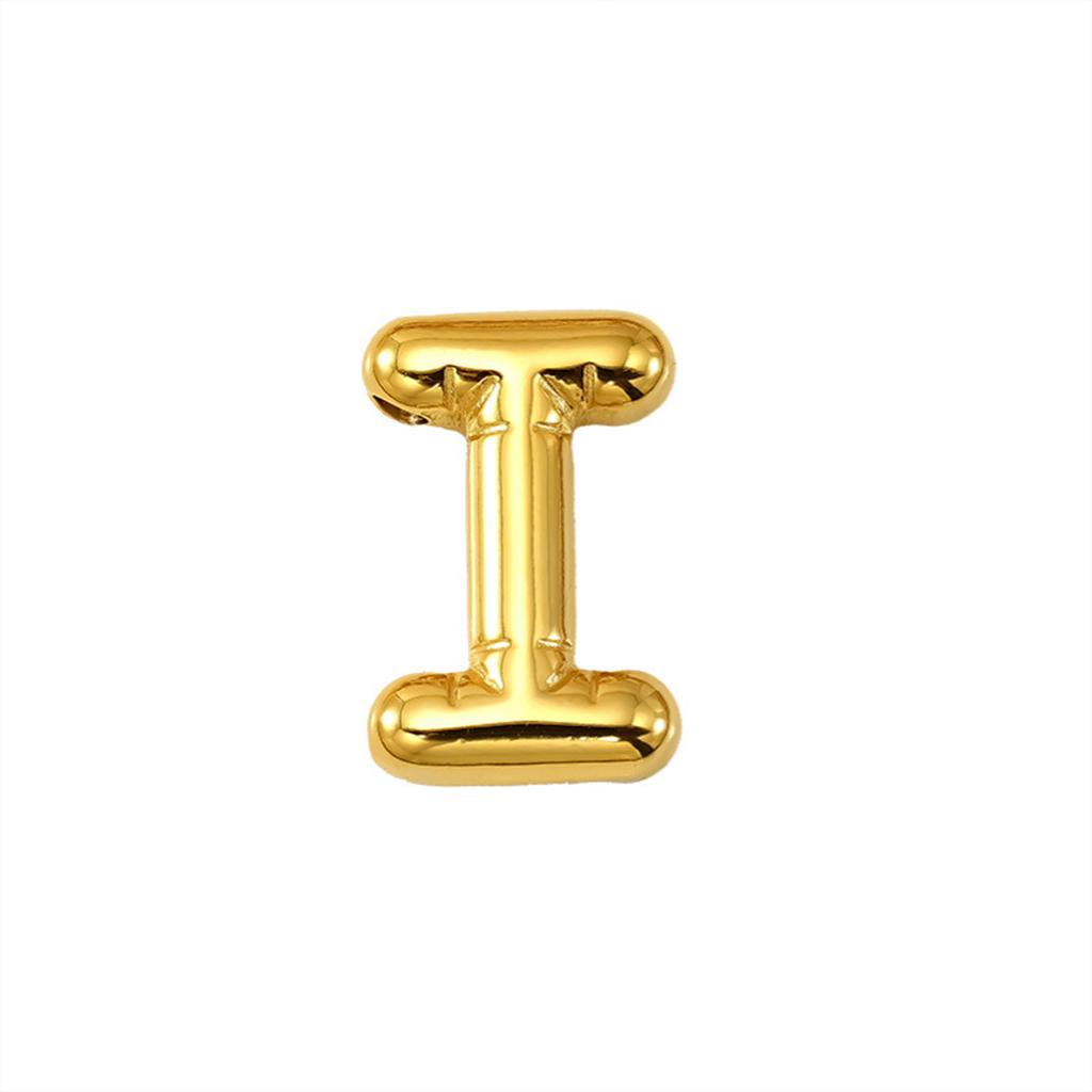 Fashionable And Trendy Small Letter Stainless Steel Bubble 26 Letter Earrings 1 Pair