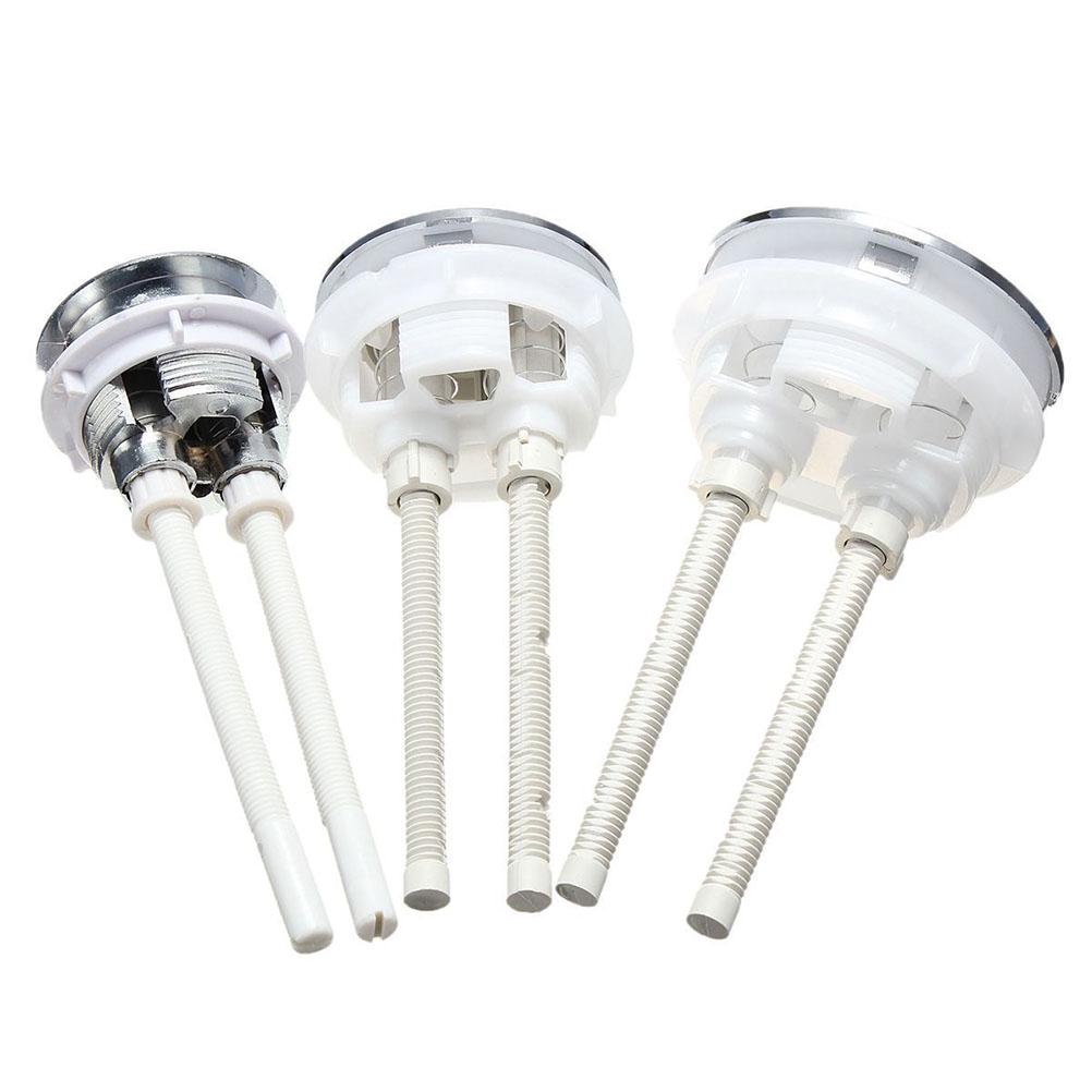 Пластиковая двойная кнопка бака для туалетной воды смыва с 2 стержнями для отверстия 38 48 58 мм