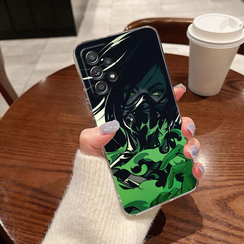 Горячая игра Неон Valorant Killjoy Чехол для телефона для Samsung Galaxy A56 A57 A37 A55 A54 A36 A35 A26 A25 A16 A17 A07 A52 A34 A21s