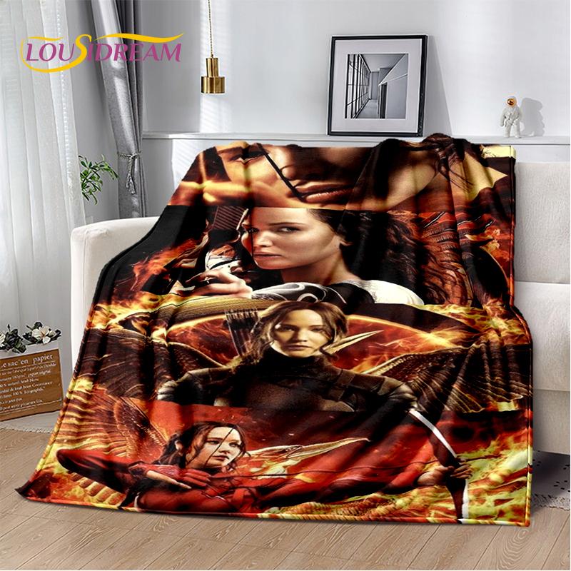 3D The Hunger Games Movie Archer Character Soft Flannel Blanket for Beds Bedroom Sofa Picnic,Throw Blanket for Cover Outdoors