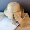 Women Beach Hat Large Brim Sun Protection Straw Hat Lace-up Bowknot Versatile Summer Sun Hat Daily Wear