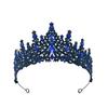 Свадебная корона в европейском стиле, сплав, аксессуары для волос, свадебная стразовая повязка на голову, гальваническое покрытие, корона на день рождения, головной убор для ужина/свадьбы