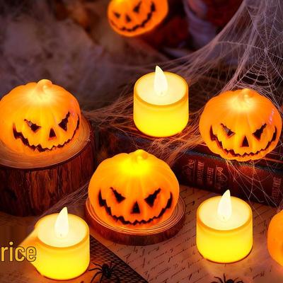 Светящийся ручной фонарь-тыква - Хэллоуинское украшение и реквизит для фото