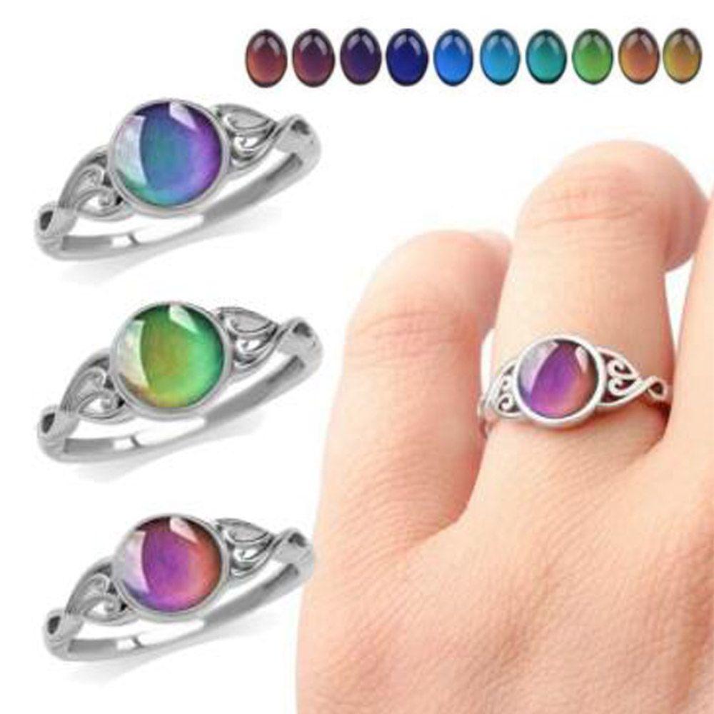 Gift Gift For Women Girl New Fashion Luminous Mood Ring Color Change Rings Temperature Control