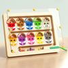 Wood Wooden Positioning Game Magnetic Magnetic Color Sorting Games  Kids Toys