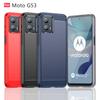 Для Чехол Moto G53 Для Moto G53 Capas Бампер из углеродного волокна Задний Противоударный Мягкий ТПУ Чехол Для Motorola Moto G53 G 53 Fundas