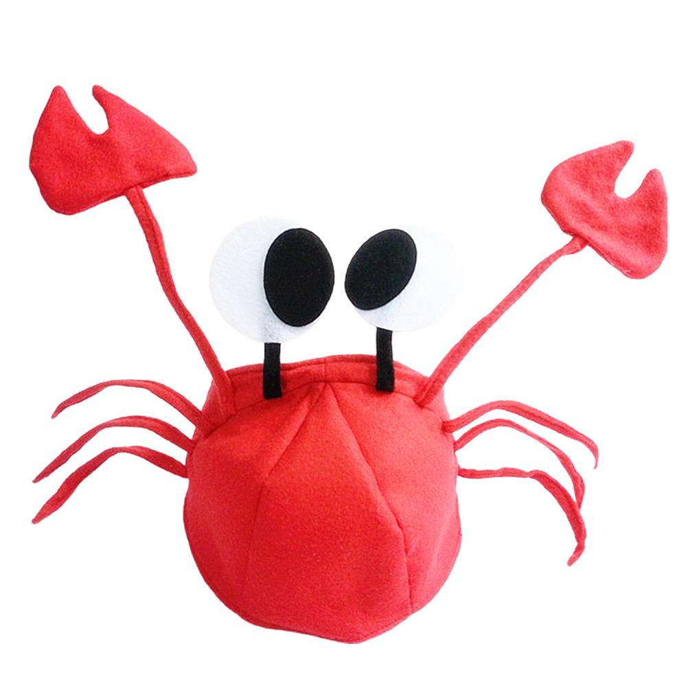 Crab Costume Hat Party Costume Fancy Hat Seafood Halloween Masquerade Cosplay Accessories Props