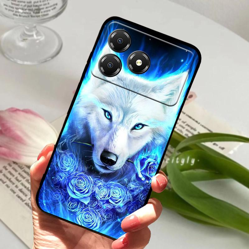For ZTE Blade A36 Case Cool Wolf Soft Silicone Phone Shell For ZTE Nubia A36 A 36 Shockproof Protect Cover BladeA36 Z2472 Funda
