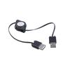 Выдвижной кабель-удлинитель USB 2.0 папа-мама, кабель для синхронизации данных и зарядки, 73 см, кабель USB папа-мама