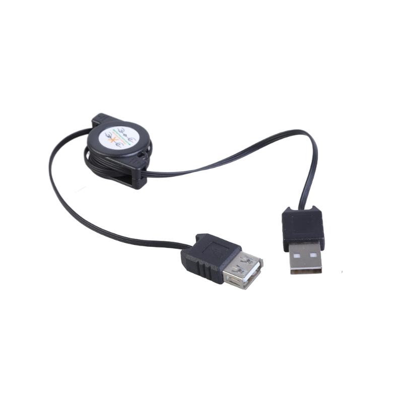 Выдвижной кабель-удлинитель USB 2.0 папа-мама, кабель для синхронизации данных и зарядки, 73 см, кабель USB папа-мама