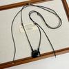 Alloy Square Bottle Long Necklace Adjustable Pendant Necklace Fashion Sweater Chain  Women
