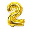 Make Smile Just the Right Size Number Balloons Gold for Birthdays, Wedding Parties (2)