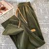 Women's Spring and Fall Straight Corduroy Sweatpants Vintage Casual Trousers
