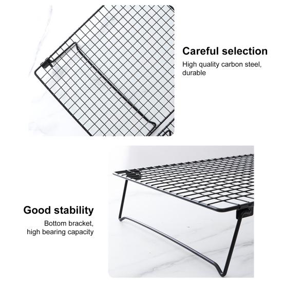 Охлаждающая стойка из углеродистой стали, складная полка для охлаждения, конструкция из штатива, полая решетка, охлаждающая стойка, универсальный инструмент для выпечки хлеба, печенья, лунного пирога