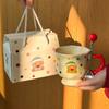 Milk Fufu Cute Polka Dot Bear Ceramic Mug for Boys and Girls Birthday Gift Girlfriend Souvenir Gift Box
