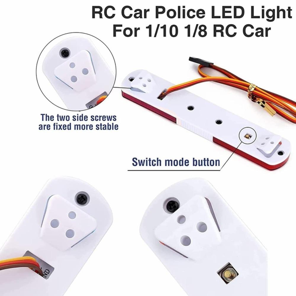 115mm RC Alarming Light Nine Flashing Modes Alarming Flash Lamp Light Bar Lamp RC Car Accessories
