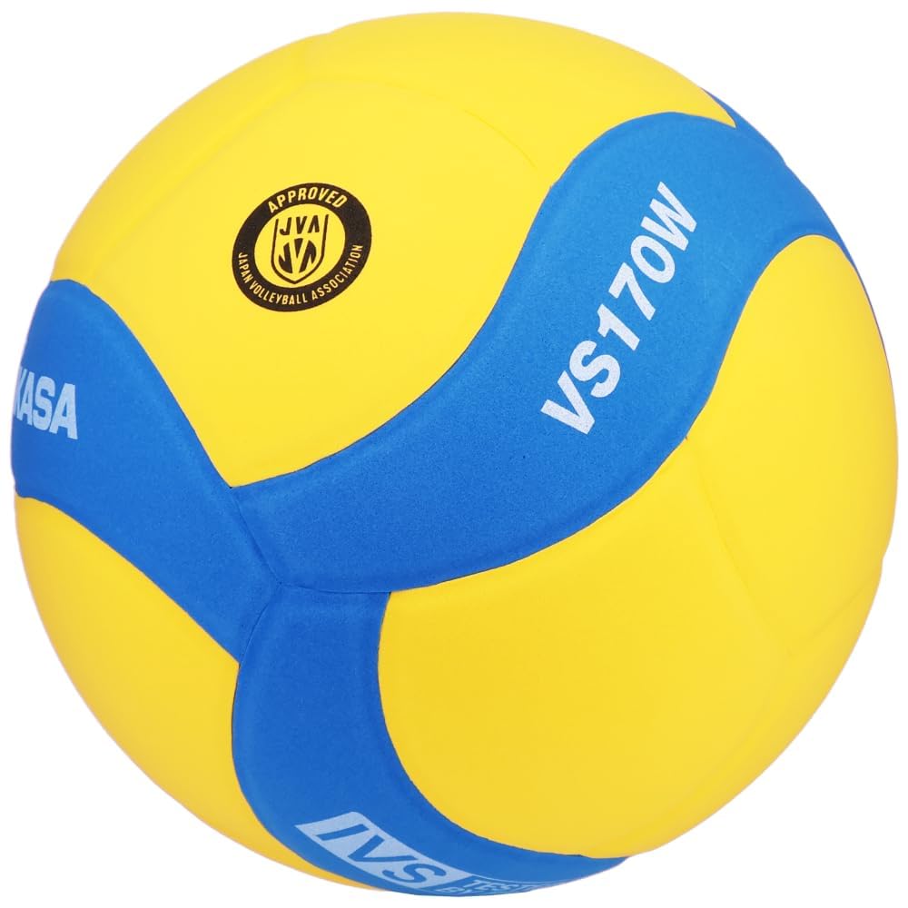 MIKASA Smile Волейбольный мяч Одобрен FIVB Желто-синий Размер 5 Рекомендуемое давление 0,10-0,15 кгс/см²