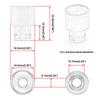 Car Engines Fuel Injector Top Hat Adapters for Honda Civic Acura RDX B16 B18 D16