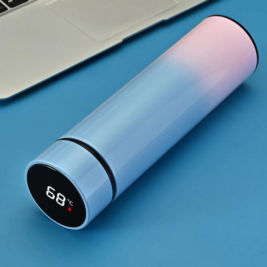 Умная термокружка с дисплеем температуры 500 мл из нержавеющей стали с вакуумной изоляцией чайный пакетик фильтр портативная дорожная чашка