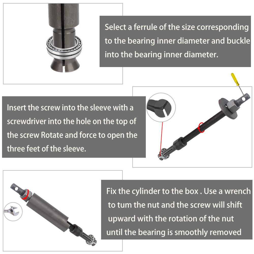 9 мм до 23 мм набор для извлечения съемника автомобильного колеса съемник шестерни мотоцикла автомобильный внутренний подшипник съемник инструмент
