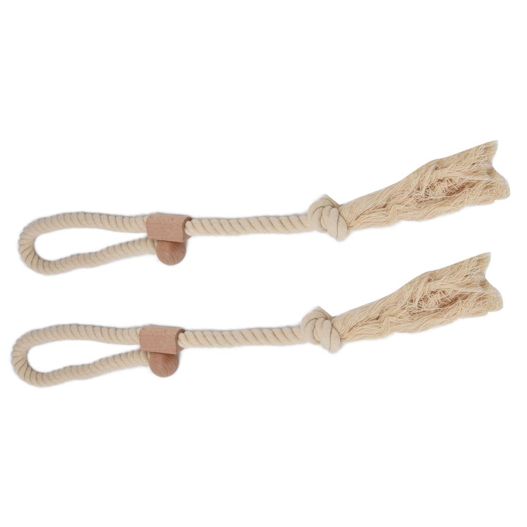 2PCS Curtain Tieback Cotton Curtain Holdback Rope Curtain Magnetic Cord for Household