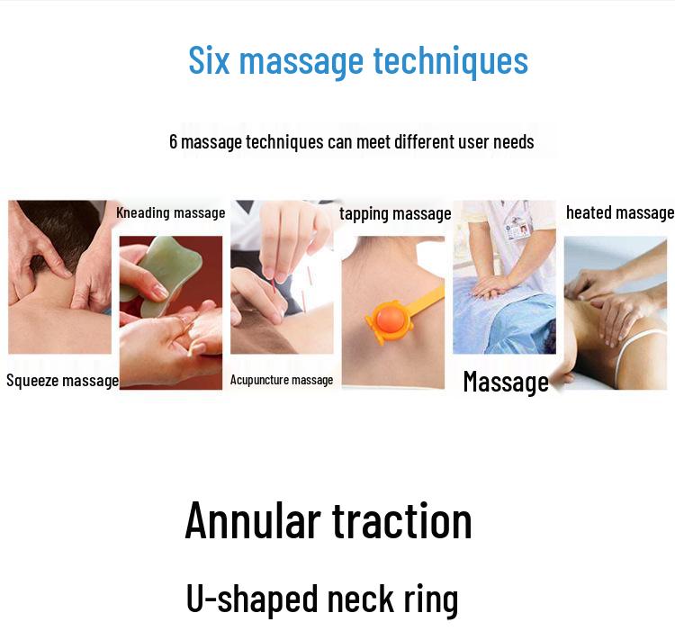 Electromagnetic Heat Neck Massager with Electric Pulse Therapy