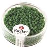 Rocailles, 2 Mm Ø, Opaque, Green, Box 17g