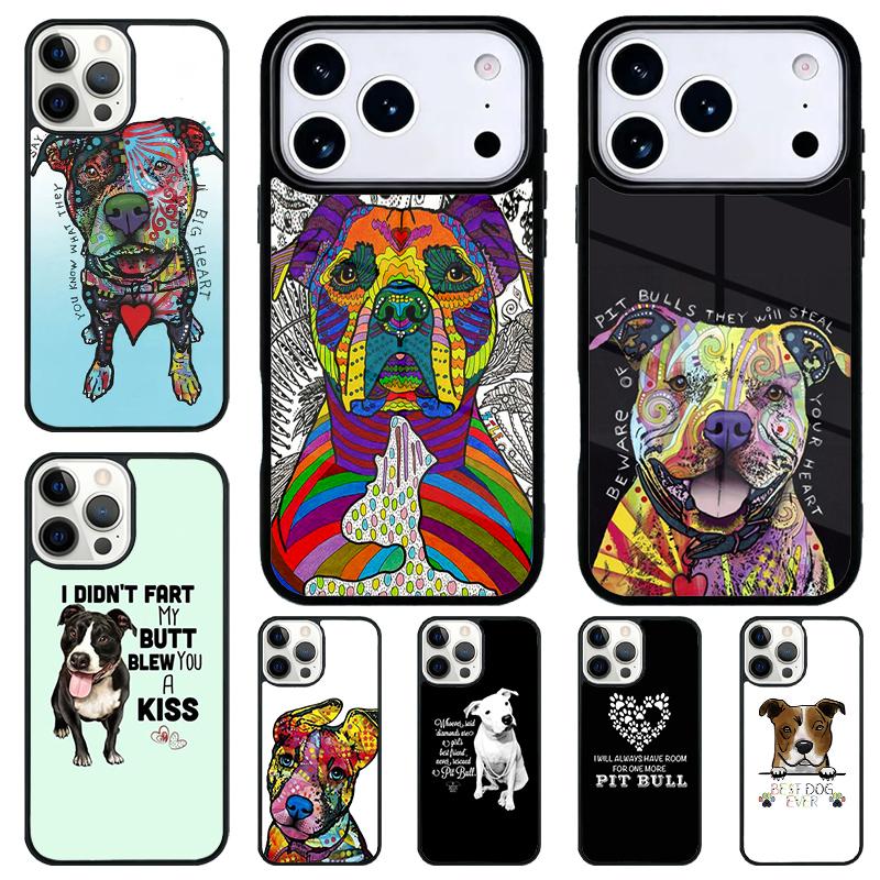 Pit Bull Lovely Dog Pitbull Shockproof Phone Case for iPhone 17 Air 16e 15 11 12 14 13 Pro Max Cover Coque
