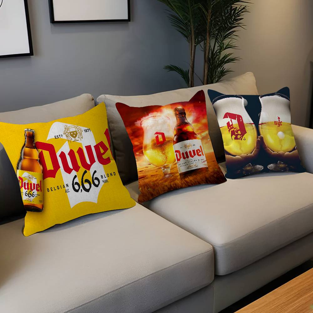 Duvel Beer Pillow Cushion Cover Pillowcase Living Room Sofa Home Decor