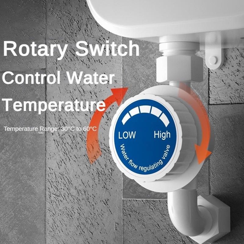 3000W Household Instant Electric Water Heater Bathroom Digital Digital Display Showerhead Three Second Fast Heating Mini Water Heater